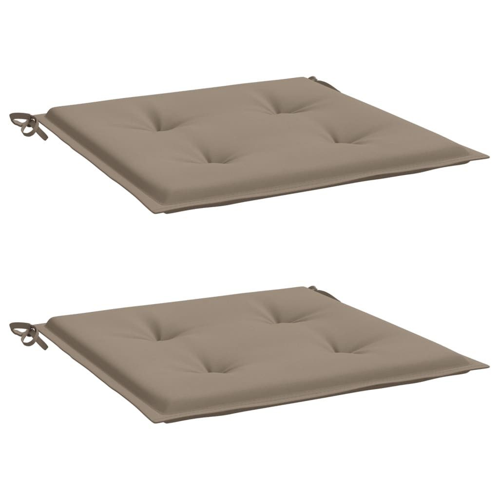 vidaXL Sitzauflage Gartenstuhl-Kissen 2 Stk. Taupe günstig online kaufen