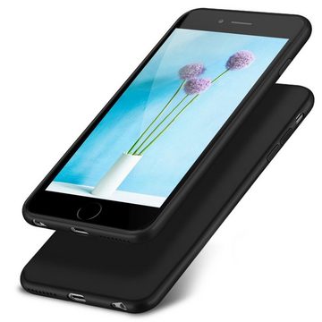 CoolGadget Handyhülle Black Series Handy Hülle für Apple iPhone 6 4,7 Zoll, Edle Silikon Robust Schutzhülle für iPhone 6, iPhone 6S Hülle