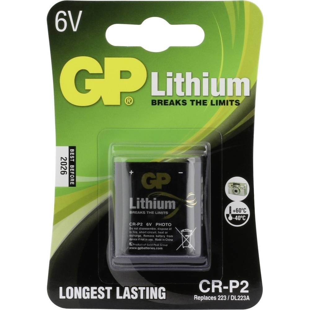 CR-P2 Lithium-Batterie GP GP Fotobatterie Batteries