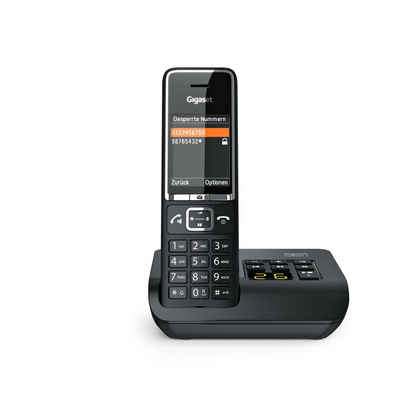 Gigaset COMFORT 550A schwarz Festnetztelefon (Mobilteile: 1, Anrufbeantworter, Freisprechen)