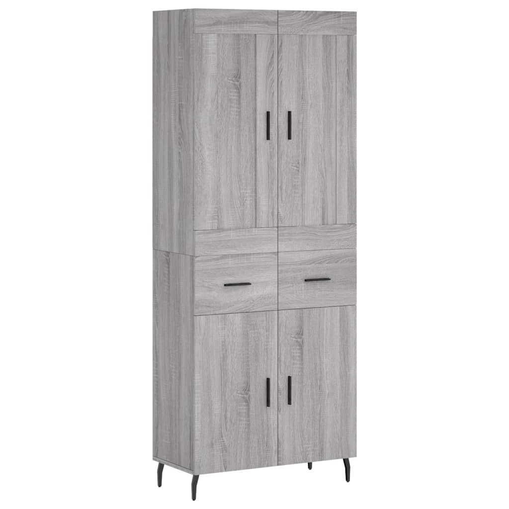 vidaXL Highboard Highboard Grau Sonoma 69,5x34x180 günstig online kaufen