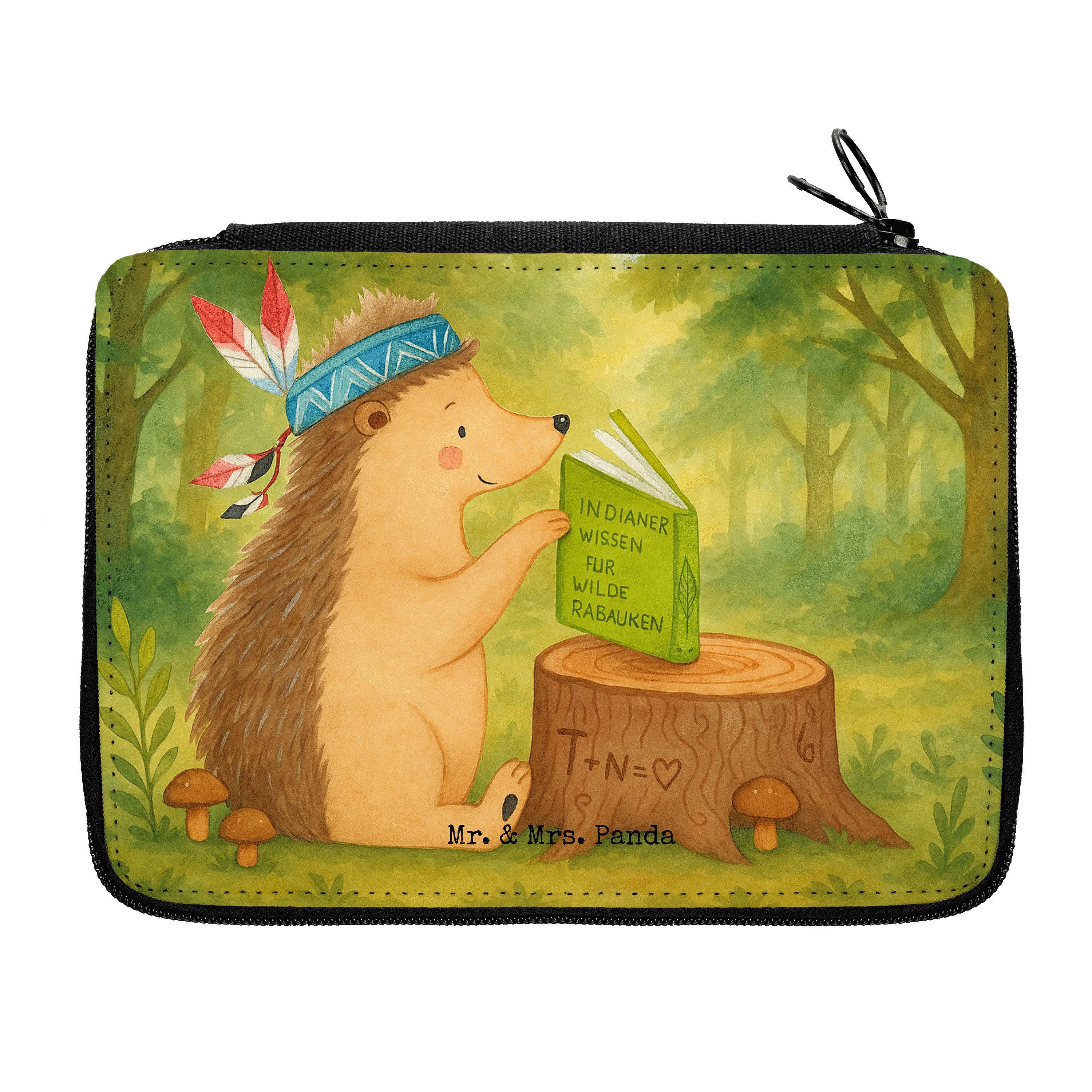 Federmäppchen Igel Federschmuck Design, Mäppchen, Weiß, Tiere, Mäppchen, Etui, Fede