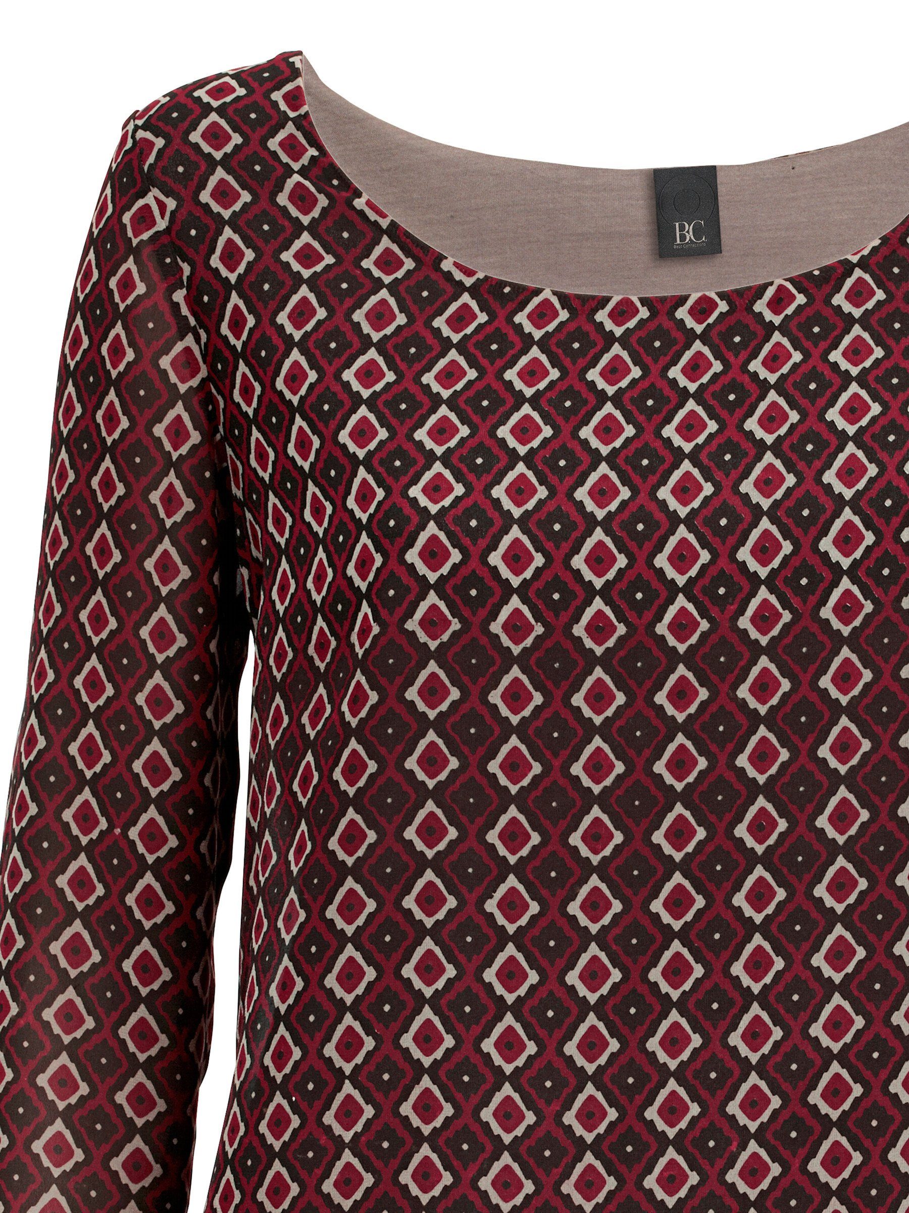 heine Klassische Bluse Druck-Tunika Langarm – Bild 5 von 5