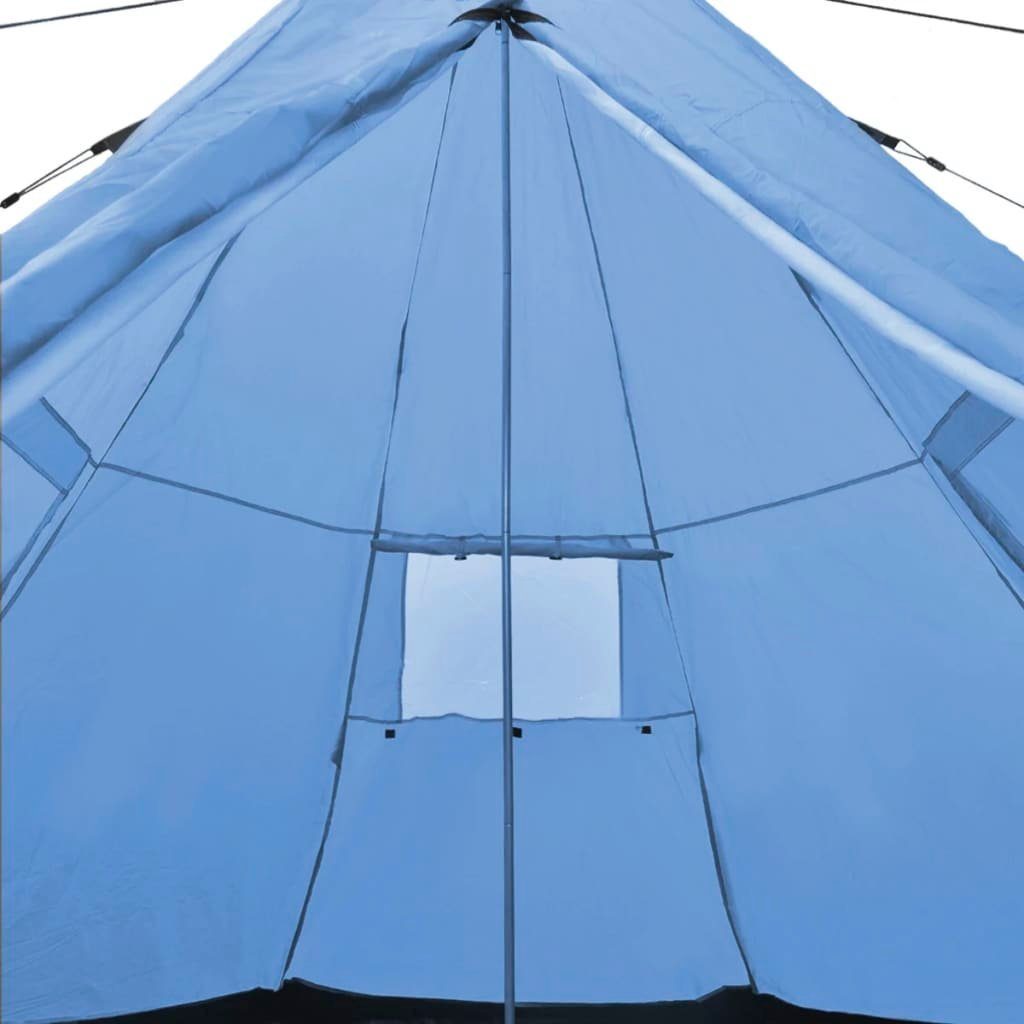Tipi-Zelt Personen,Gr. DOTMALL PE-Boden für 4 cm, 290x270x225 Hellblau Campingzelt