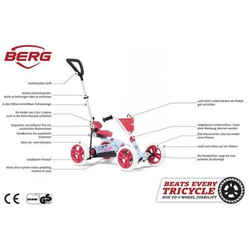 Berg Go-Kart BERG Gokart Buzzy Bloom 2-in-1 inkl. Schubstange