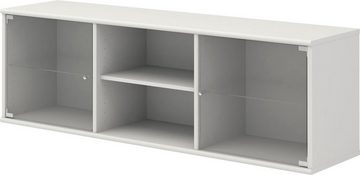 Hammel Furniture Lowboard Mistral, Hochwertig Schrank, hängend/stehend montierbar, mit zwei Glastüren, B: 133 cm, anpassungsbar Designmöbel