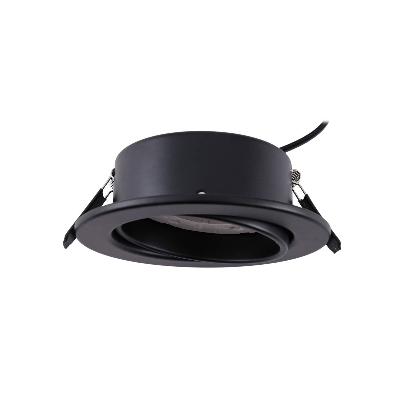 Lindby Deckenleuchte Jyla, Metall, Schwarz IP20, 1 x 11 W LED