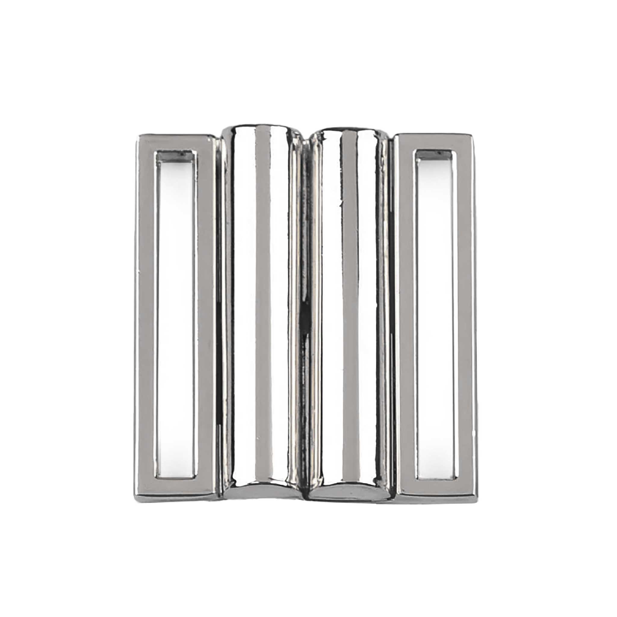 maDDma 1 Metall Gürtel-Schnalle Steckschnalle Klick Verschluss Gurtstecker (Einzelschnalle), 33 x 28 x 5mm Durchzug 30mm