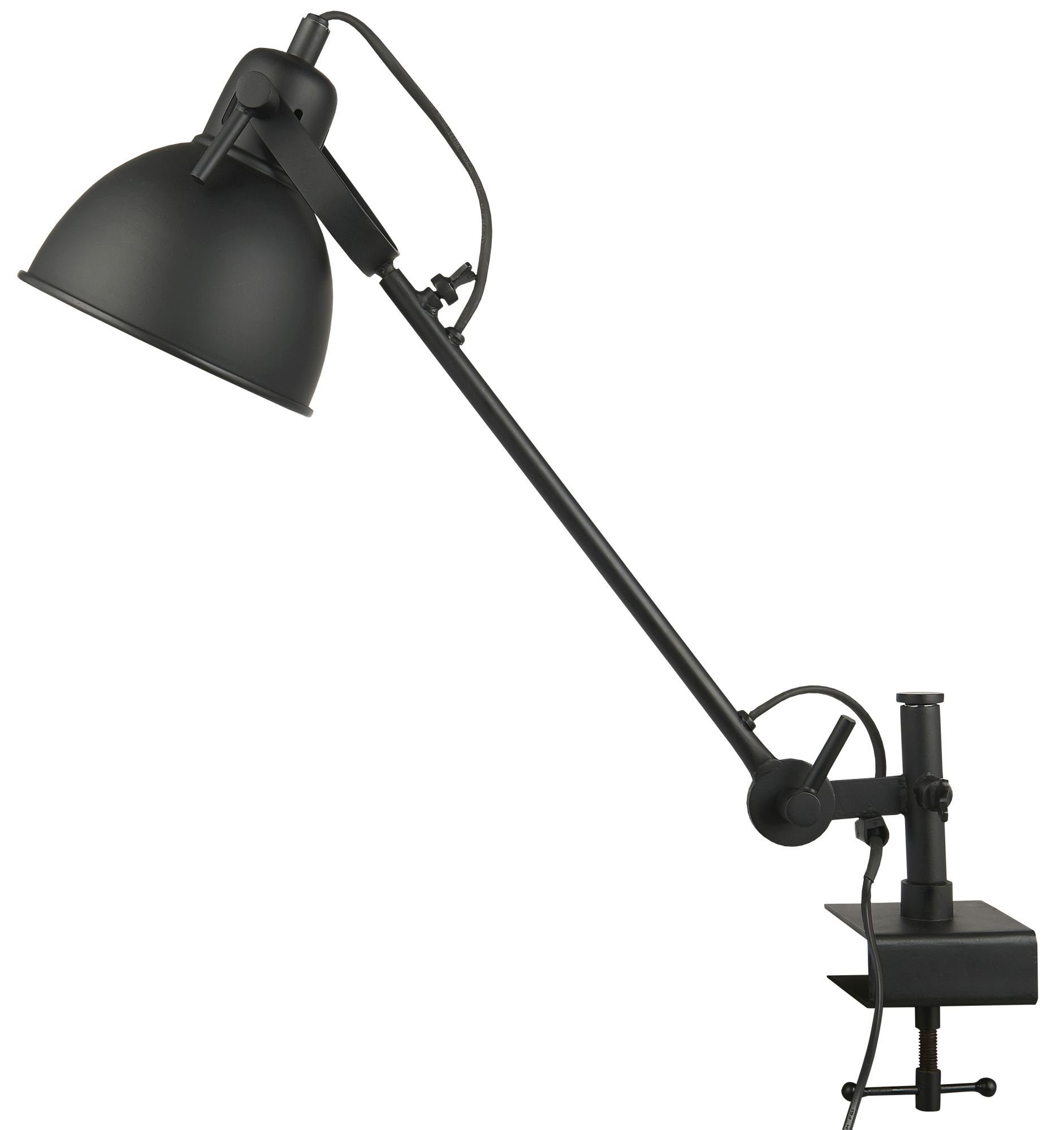 Ib Laursen Klemmleuchte »Lampe Tischlampe Montage an Tisch Regal Ablage  Schwarz Laursen 2851-24«