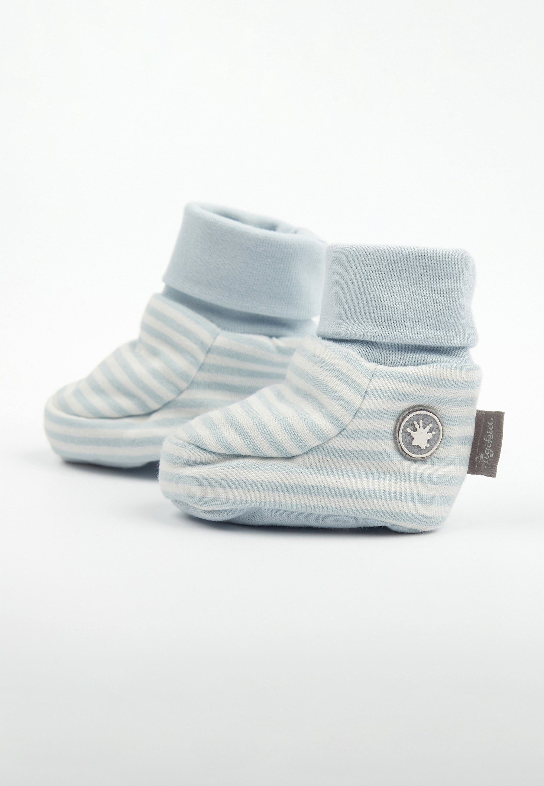 Sigikid Baby Schuhe Stoffschuhe Single Jersey, wattiert Krabbelschuh (1-tlg) blau