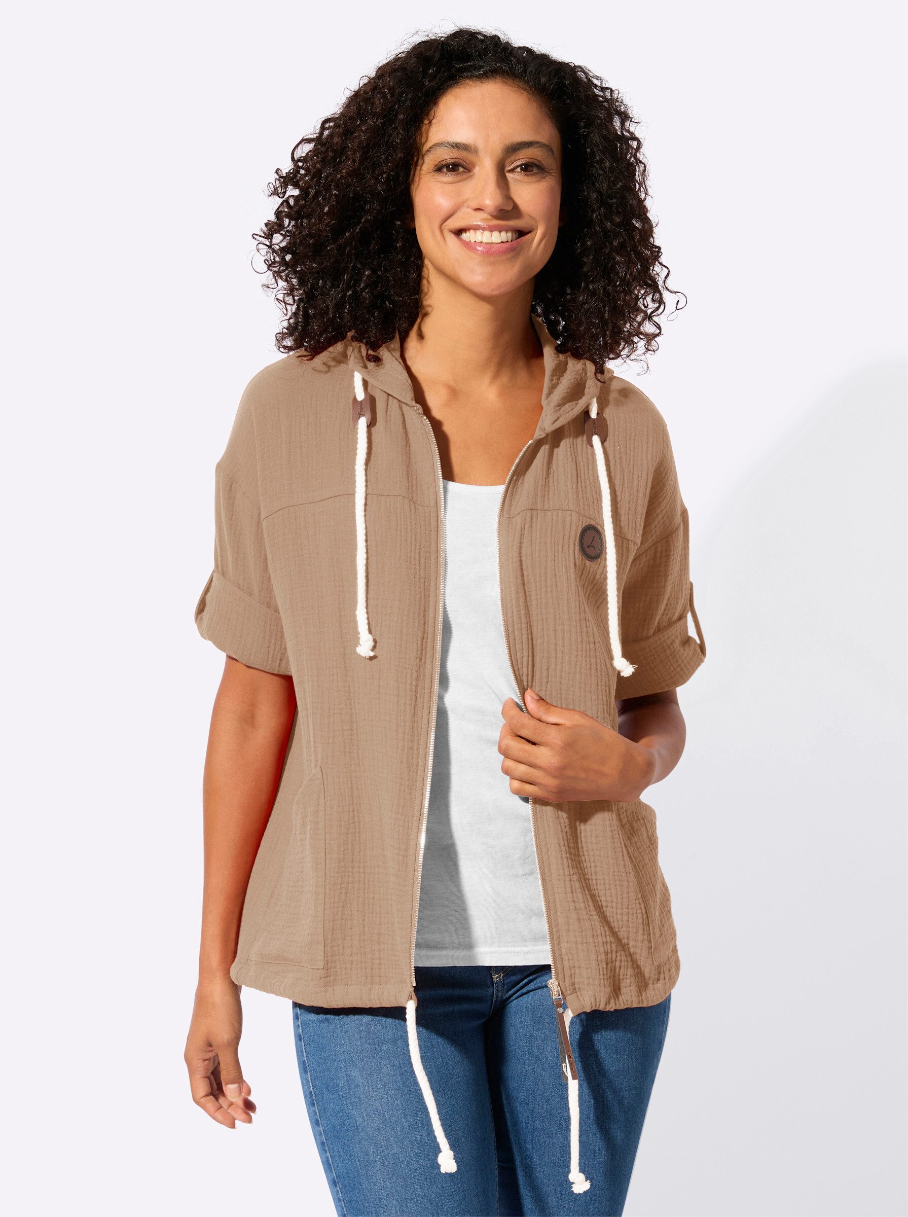 Witt Blusenblazer Blusenjacke 3/4-Arm