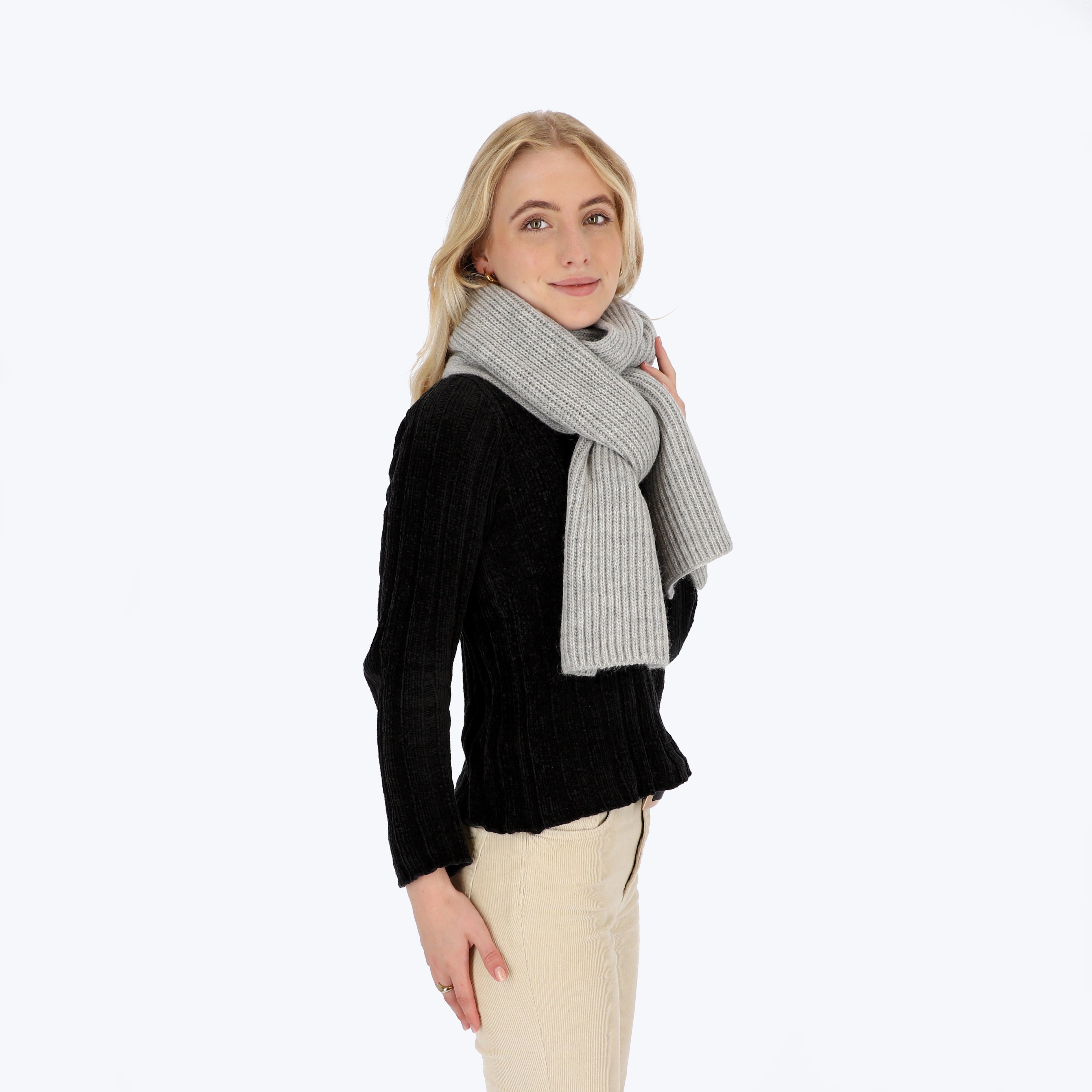 halsüberkopf Accessoires Strickschal Schal mit Rippe, günstig online kaufen