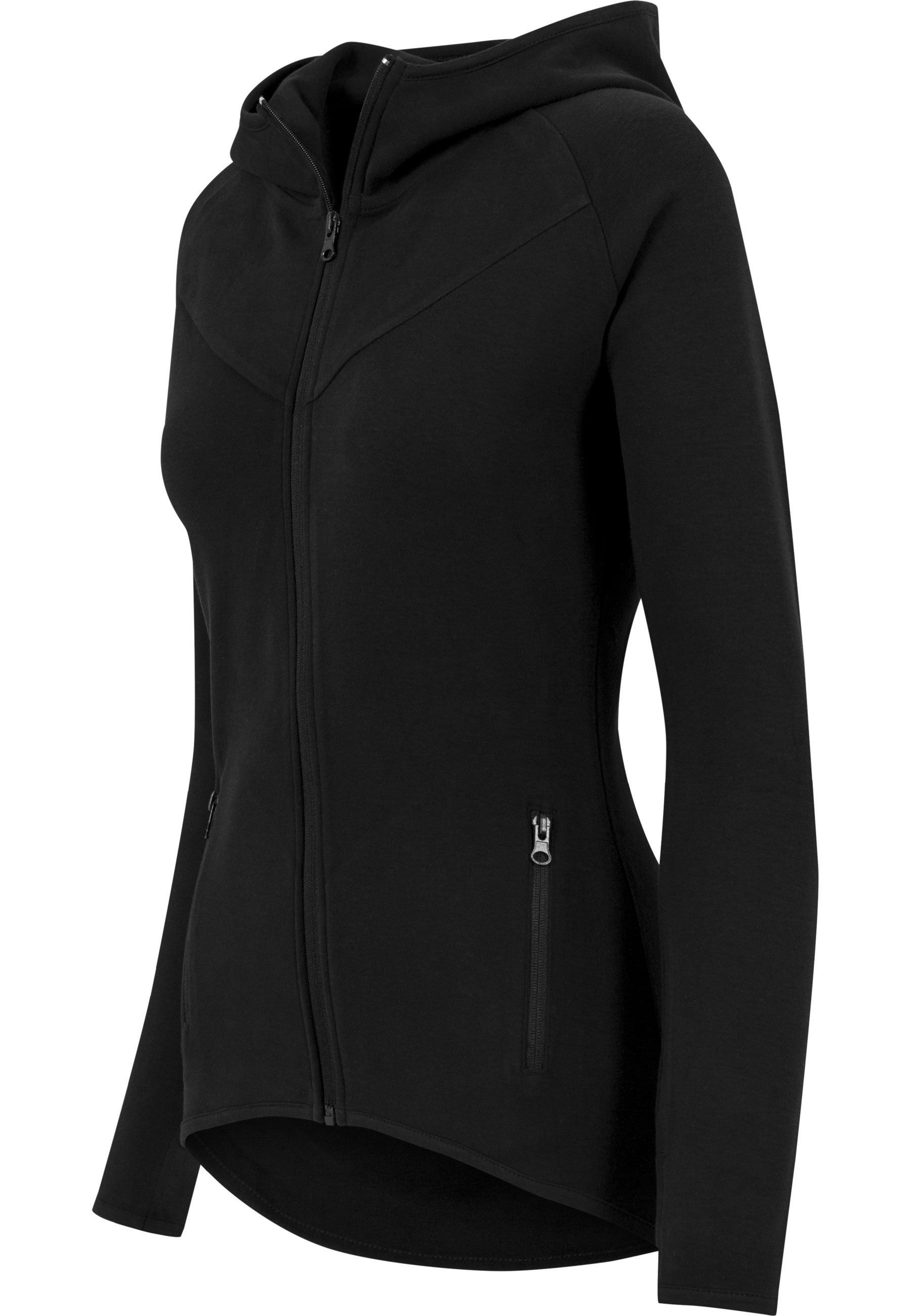 URBAN CLASSICS Sweatjacke Urban Classics Damen Ladies Athletic Interlock Zip Hoody (1-tlg)