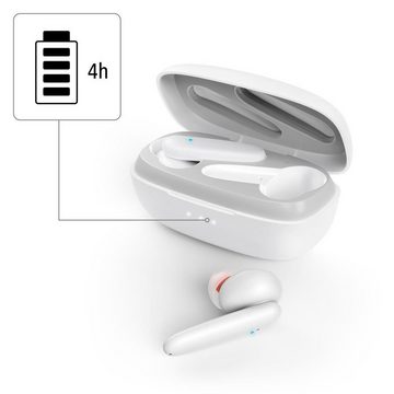 Hama Bluetooth®-Kopfhörer Passion Clear, True Wireless TWS, In Ear Bluetooth-Kopfhörer (Active Noise Cancelling (ANC), Freisprechfunktion, Sprachsteuerung, Active noise cancelling Kopfhörer)