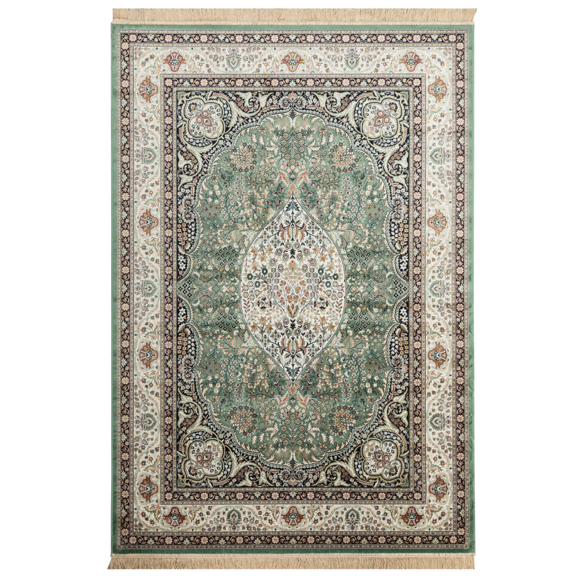 Steffensmeier Orientteppich Riad Kirman, Rechteckig, Höhe: 5 mm, Bordüre günstig online kaufen