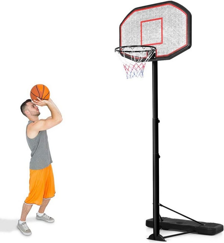 costway basketballstander basketballkorb basketballanlage mit stander rollbar von 200 bis 305cm hohenverstellbar geeignet fur innen und aussenbereich online kaufen otto