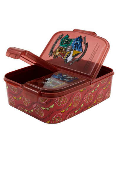 Harry Potter Lunchbox Brotdose Harry Potter, Vesperdose mit 3 Fächern, BPA-frei