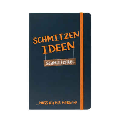 United Labels® Notizbuch Ralf Schmitz Notizbuch – Schmitzen Ideen Liniert 80 Blatt, Gummiband