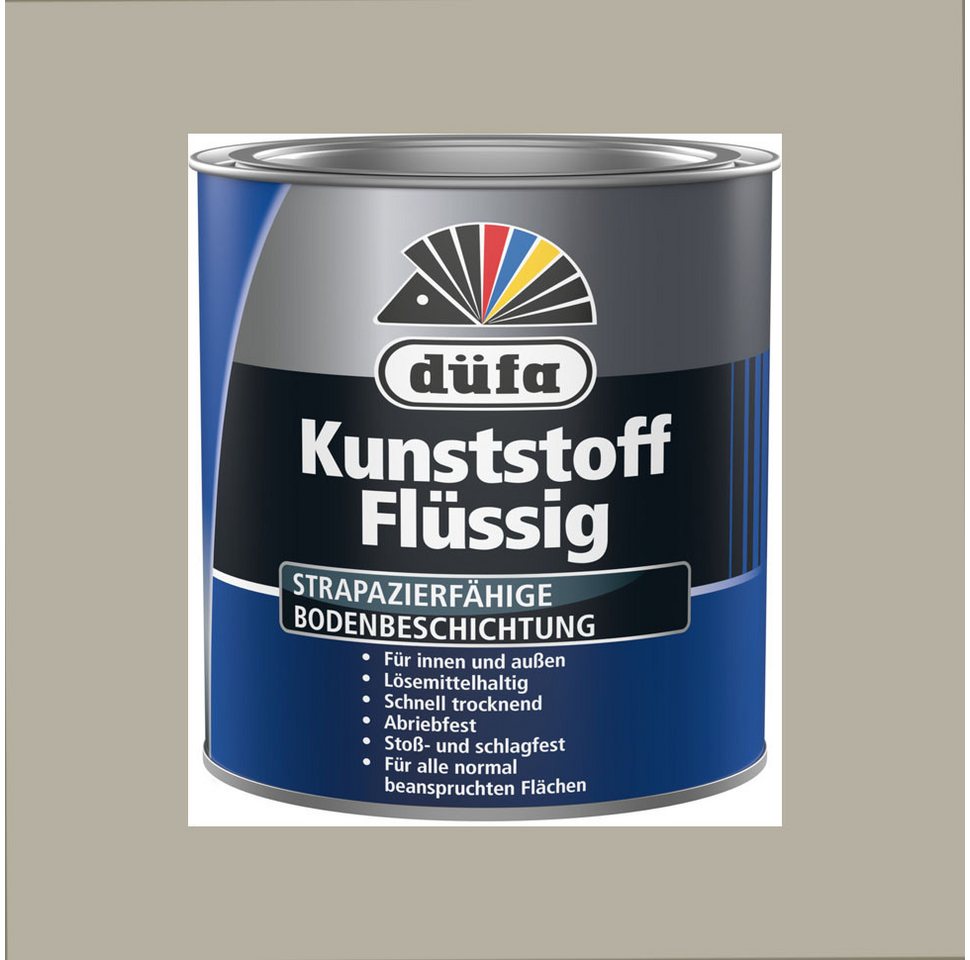 Thumbnail - düfa Acryl-Flüssigkunststoff Kunststoff Flüssig Grau 750 ml Flüssigkunststoff Matt, schützt den Untergrund vor Nässe und...