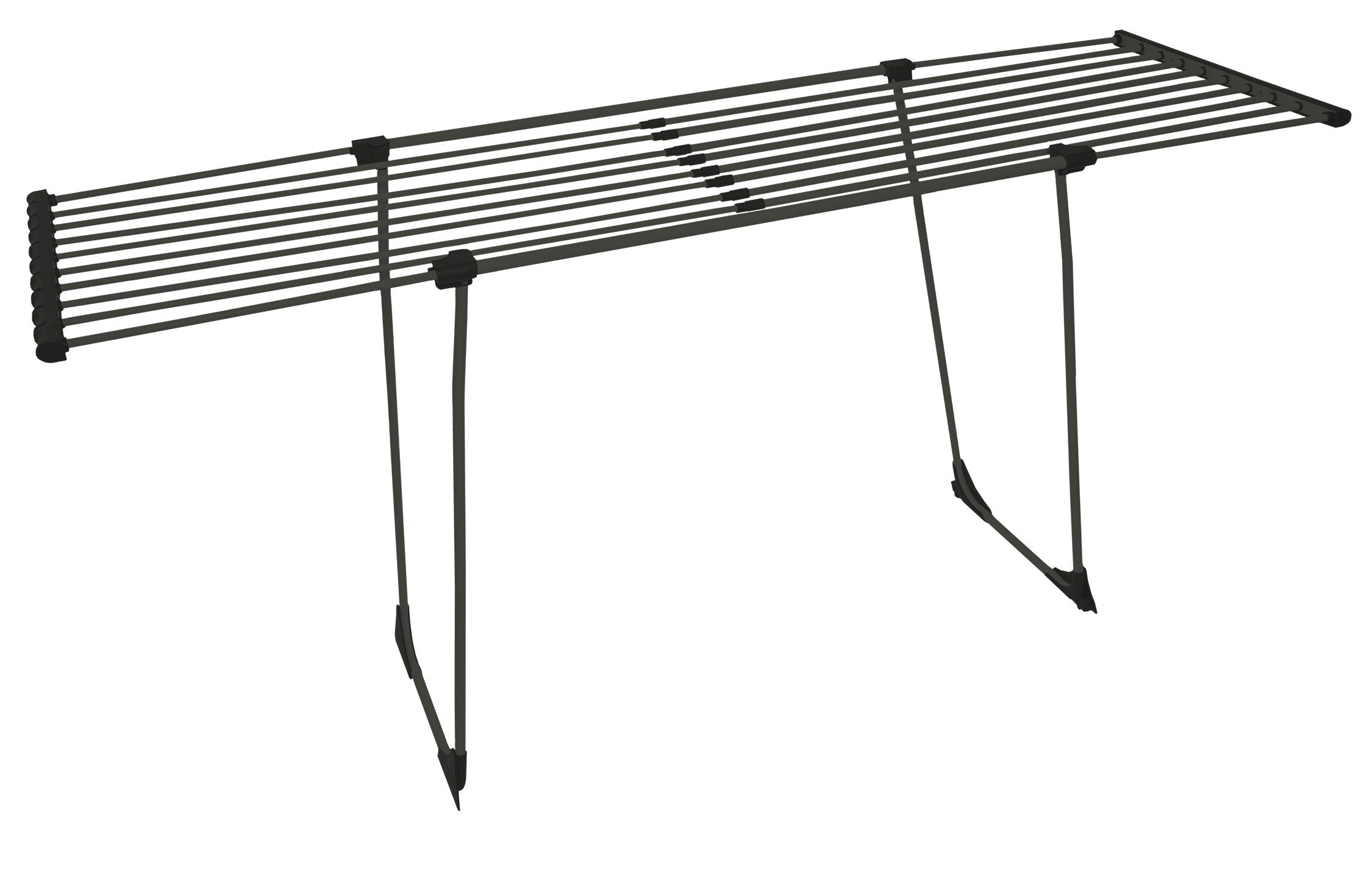 BigDean Flügelwäschetrockner Teleskop Wäscheständer für Bettwäsche ausziehbar, TÜV-SÜD EK5 / AK8; AfPS GS mit der Prüfungsnummer S 60171503 geprüft