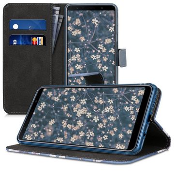 kwmobile Handyhülle Wallet Case für Samsung Galaxy A7 (2018), Hülle mit Ständer Kartenfächer - Handyhülle