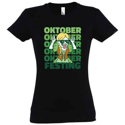 Youth Designz T-Shirt Oktober Festing Party Damen T-Shirt mit trendigem Frontprint