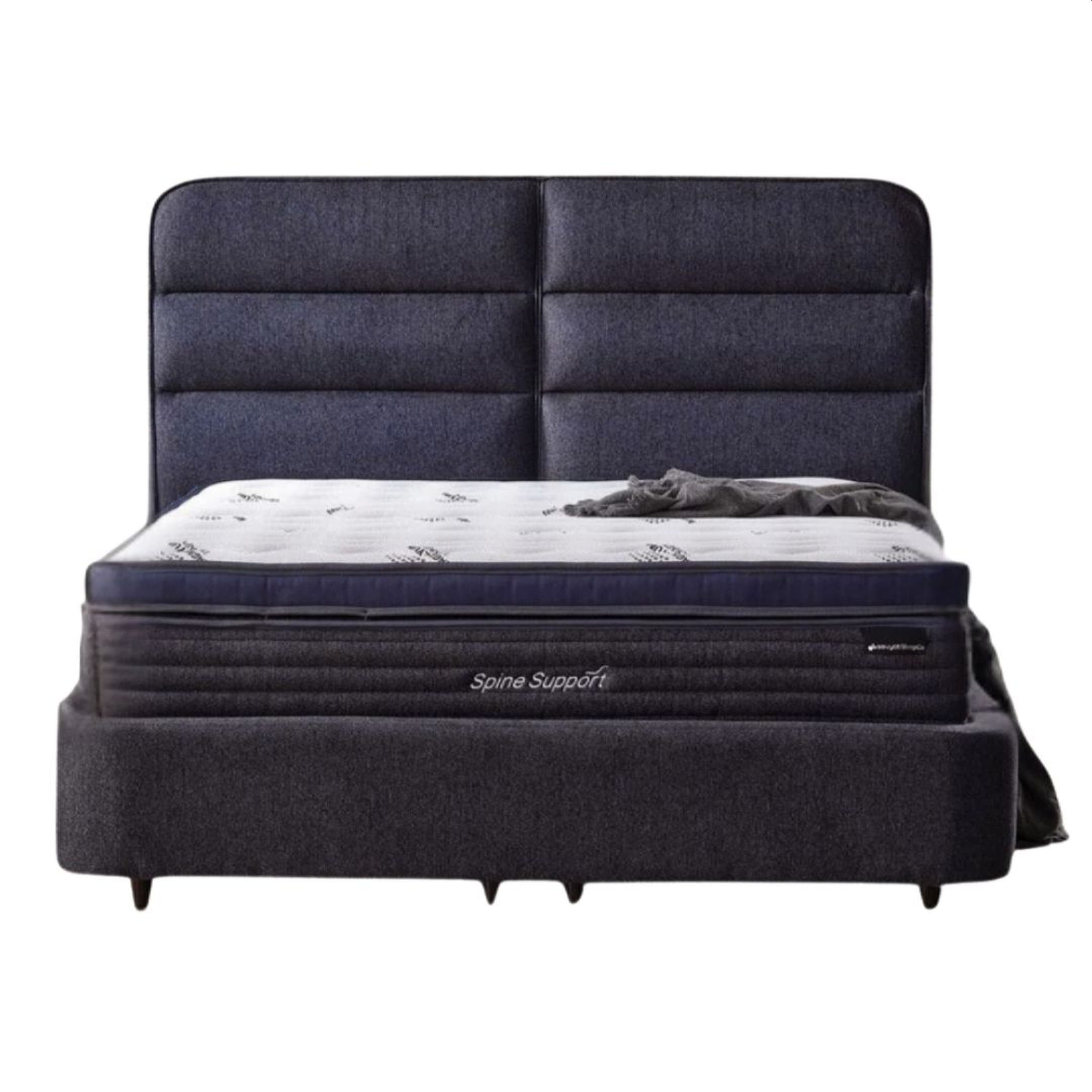 Villa Möbel Boxspringbett Spine (Bett), XXL-Bettkasten mit Gasdruckfedern  mühelos & geräumig