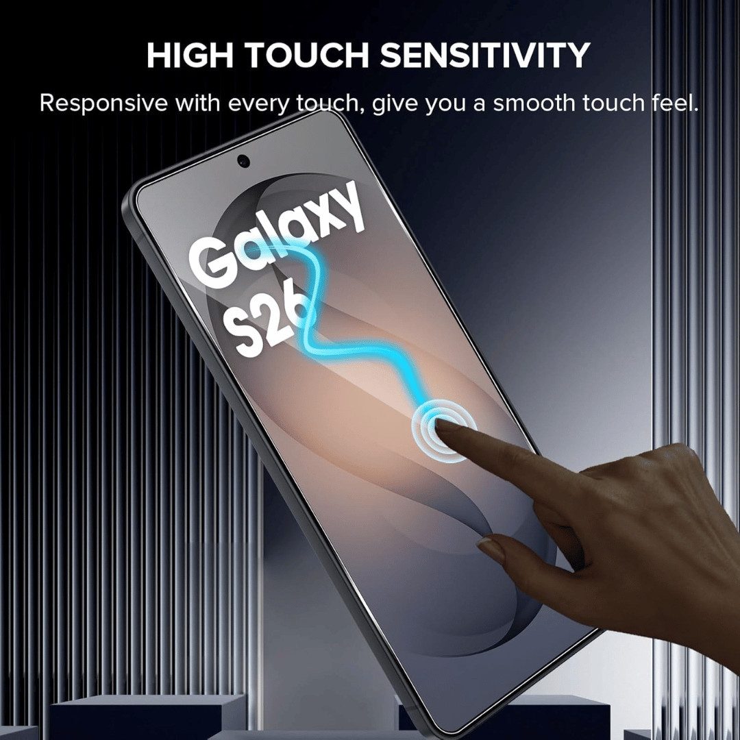 SmartUP Displayschutzglas 2X Schutzglas für Samsung Galaxy S26 Display Panzerfolie Full Screen für Samsung Galaxy S26, 2 Stück, Rundumschutz, passgenaue Verarbeitung