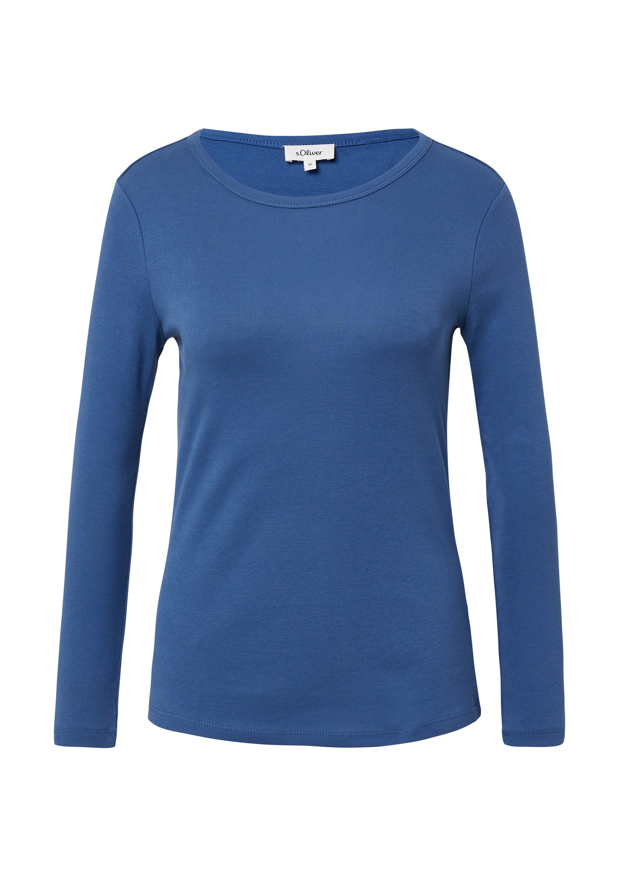 s.Oliver Langarmshirt T-Shirt Elastisches Longsleeve im günstig online kaufen