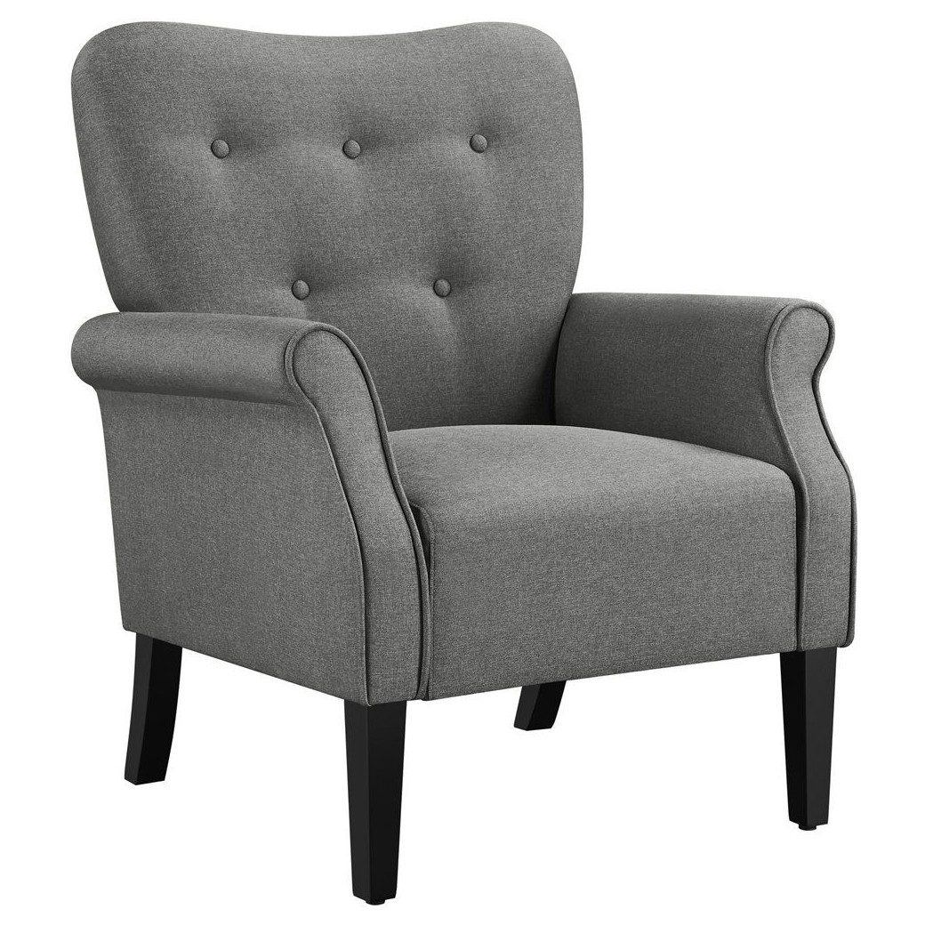 Yaheetech Ohrensessel, Relaxsessel Loungesessel Cocktailsessel mit Holzbeinen