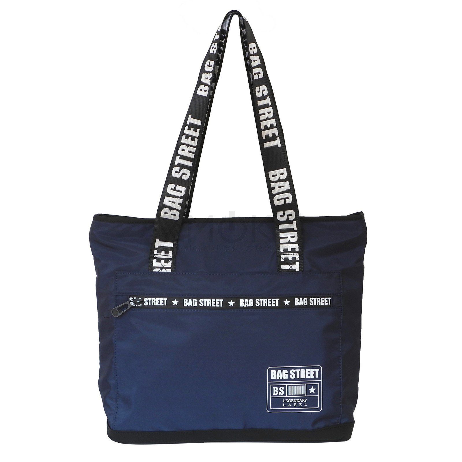 BAG STREET Handtasche Bag Street - leichter Damen Shopper Schultertasche Handtasche Auswahl Navy