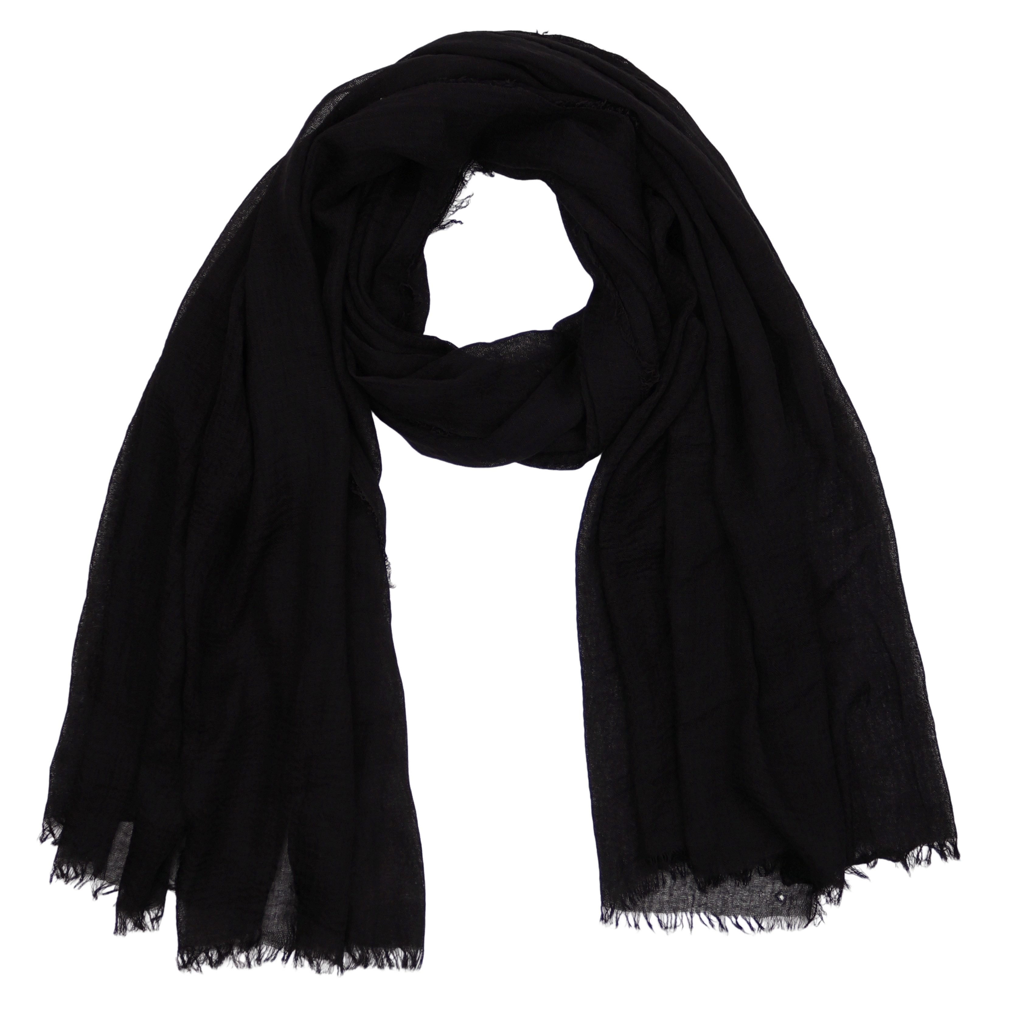 MIRROSI Modeschal weicher Unifarbe Schal ca.90x180cm zartem Rand und kurzen Fransen, (viele tolle Farben zur Auswahl), Damen Halstuch ideal für Frühling, Sommer, Herbst