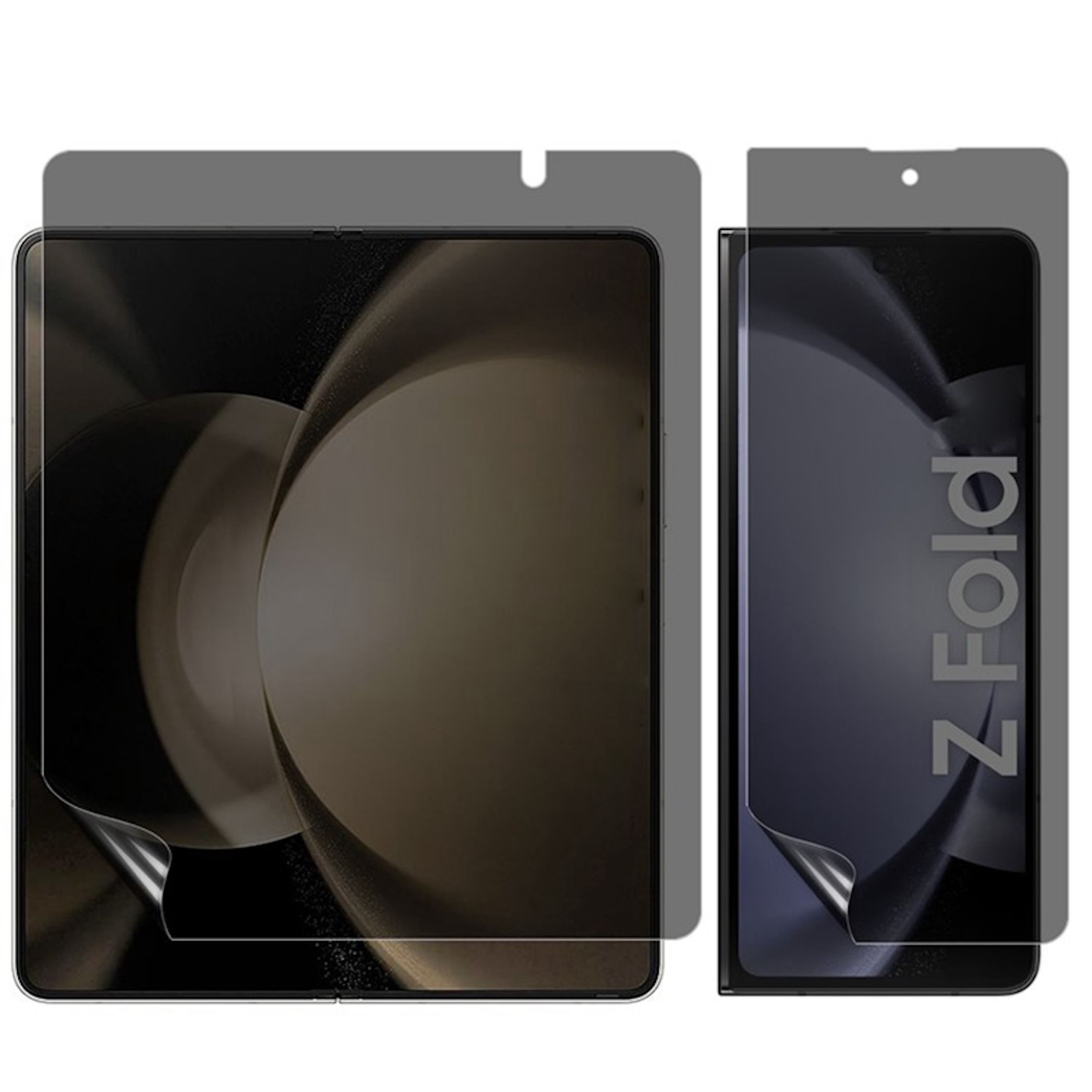 Wigento Displayschutzfolie 2 in 1 Privacy Hydrogel für Samsung Galaxy Z Fold8 Ultra 5G Full Cover für Samsung Galaxy Z Fold8 Ultra 5G, Privacy Schutz, 28 Grad Blickschutz, Full Screen