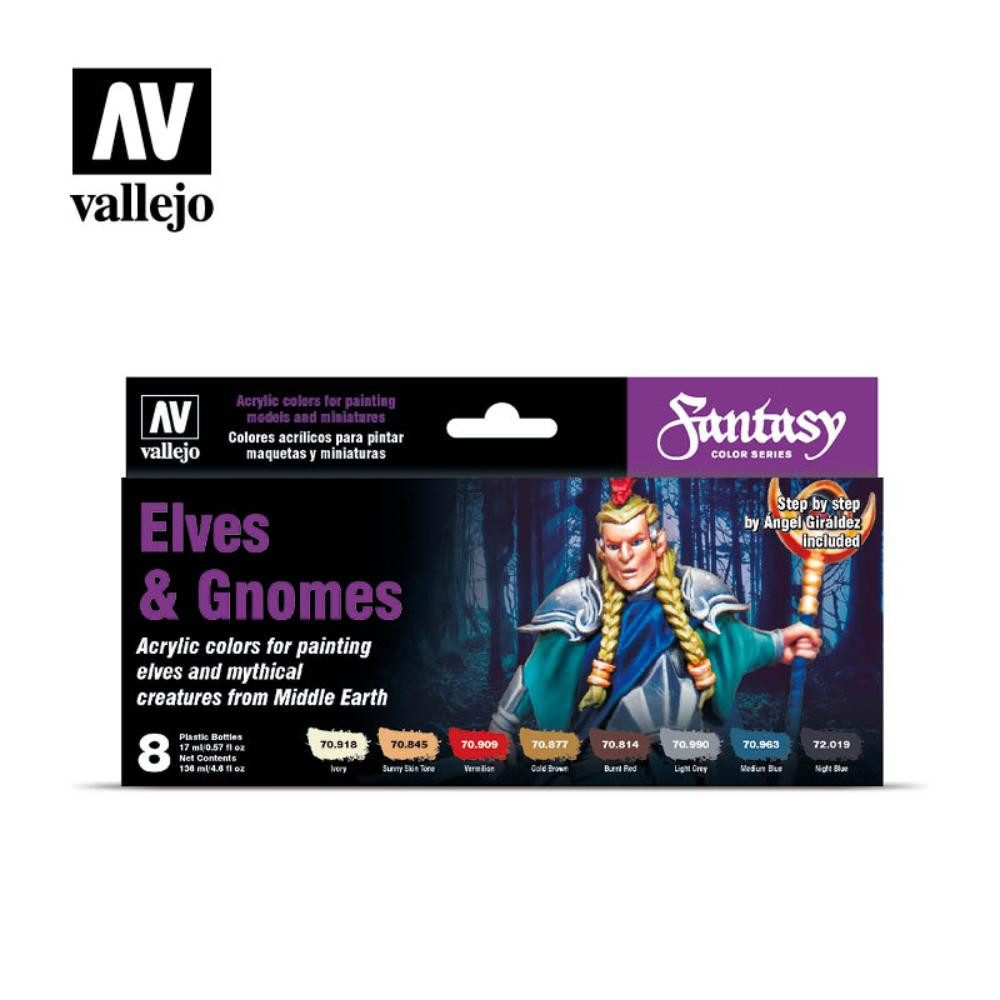 Vallejo Spielfigur Model Color Set: Elv