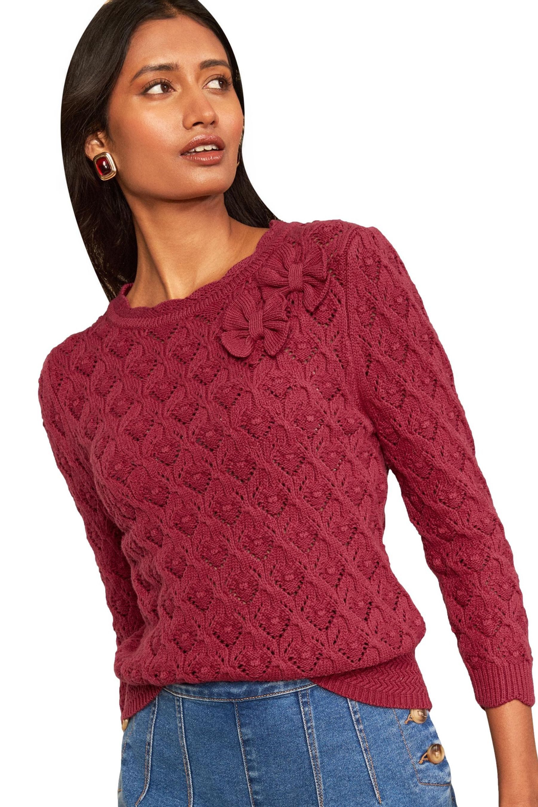 Love & Roses Rundhalspullover Love & Roses Rundhals-Strickpullover, Regular (1-tlg)