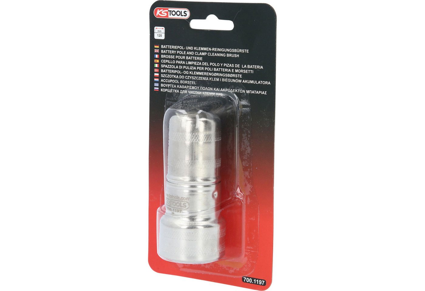 Thumbnail - KS Tools Montagewerkzeug KS TOOLS Batteriepol- und Klemmen-Reinigungsbürste 120mm - 700.11...