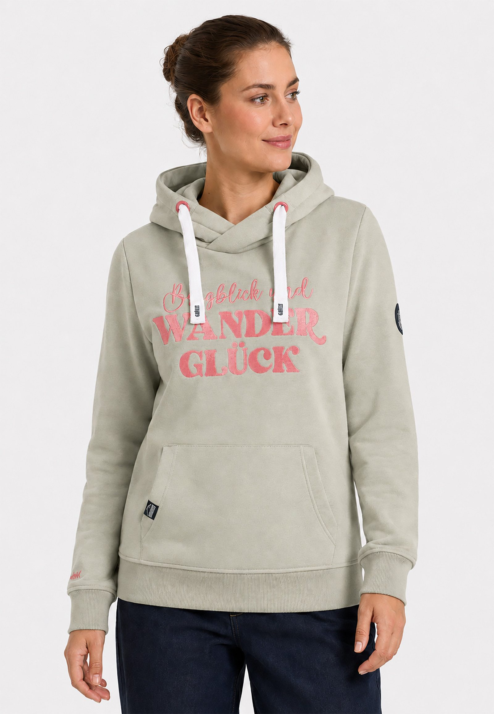 SUBLEVEL Hoodie Gemütlicher Bergluft Style mit Kapuze für Damen (1-tlg) Baumwolle Normal Fit Kapuze Langarm Spruch atmungsaktiv