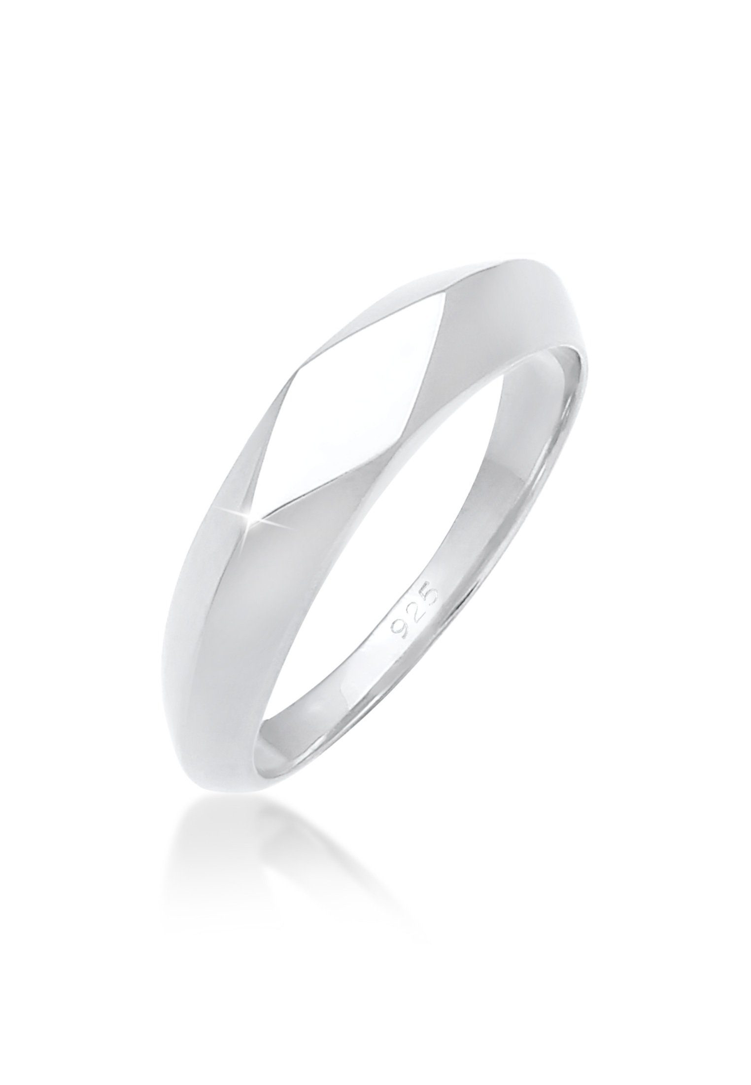 Elli Siegelring Kleiner Siegelring Raute Pinky Ring 925 Silber