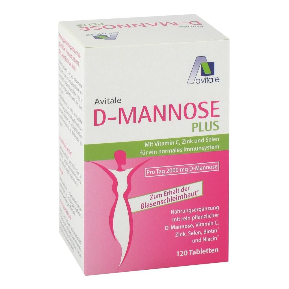 Avitale GmbH D-MANNOSE PLUS 2000 mg Tabl.m.Vit.u.Mineralstof. Tabletten, 120 St.