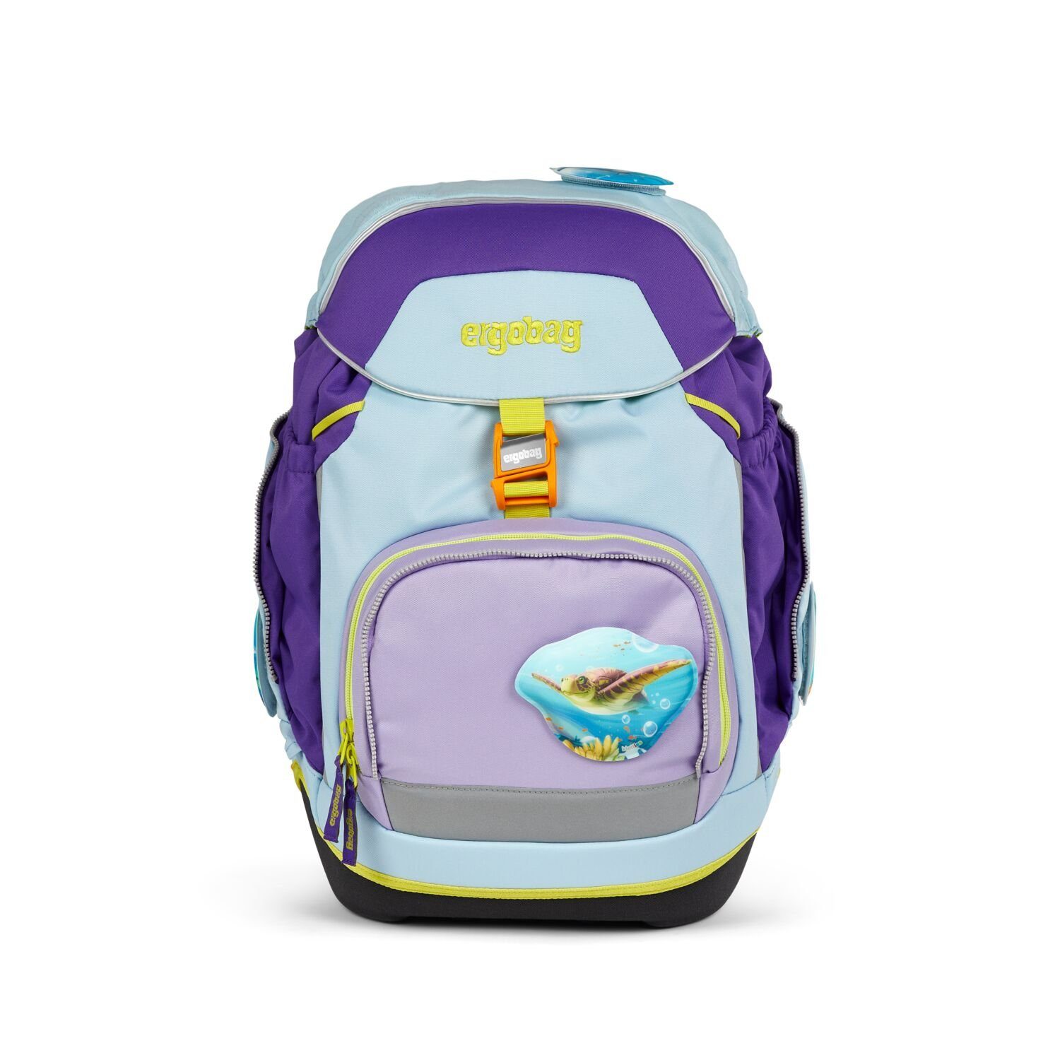 ergobag Schulranzen Schulranzen-Set Pack TauchBär 6-tlg. (6-teilig), ergonomisch, ab 1. Klasse, reflektiert