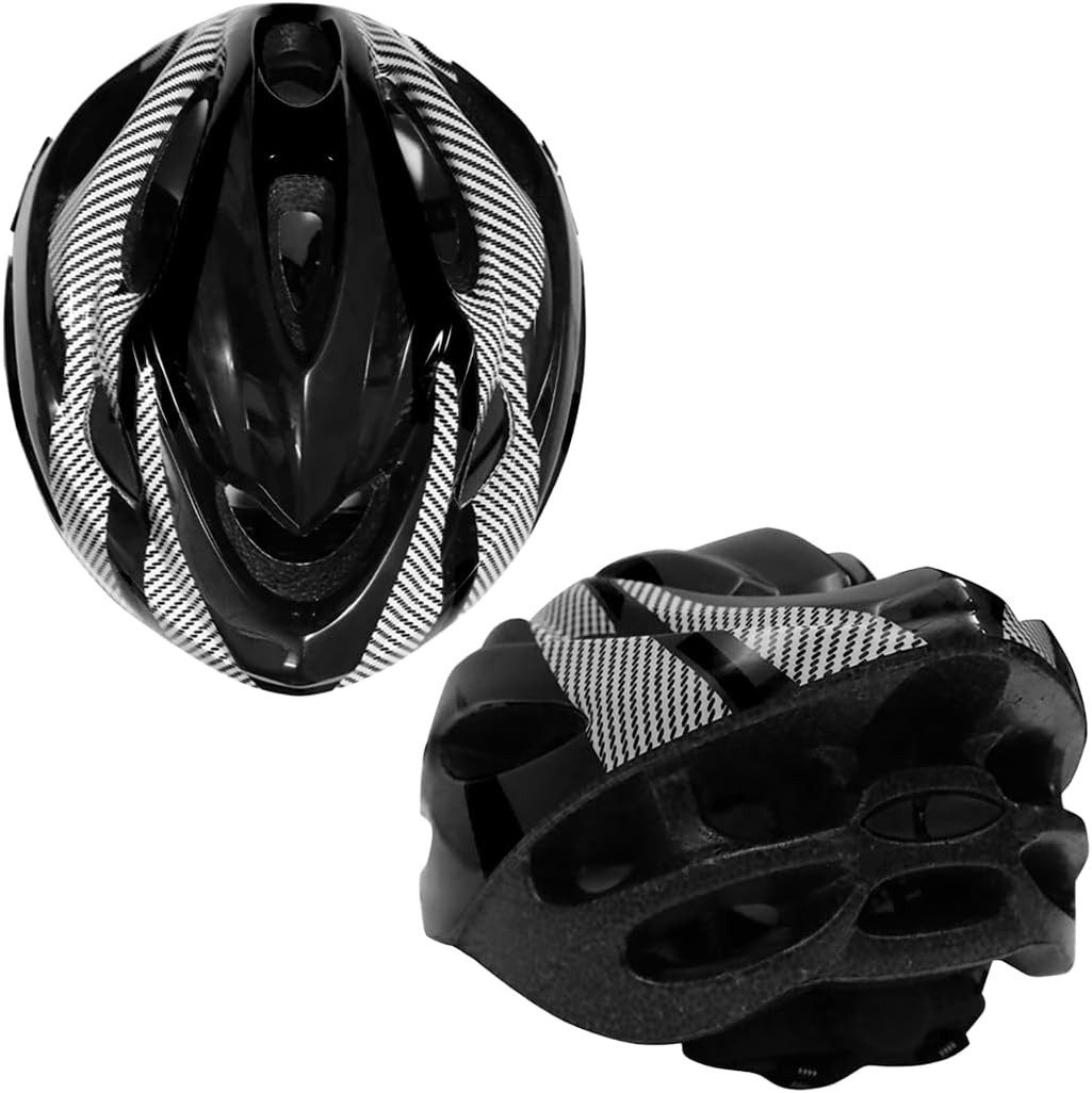 Endless Schutzhelm EL1049 Fahrrad- & Skatehelm – Verstellbar, Belüftet, Carbon Grau (Einzelartikel, 1 Stück), Stoßabsorbierende EPS-Schale