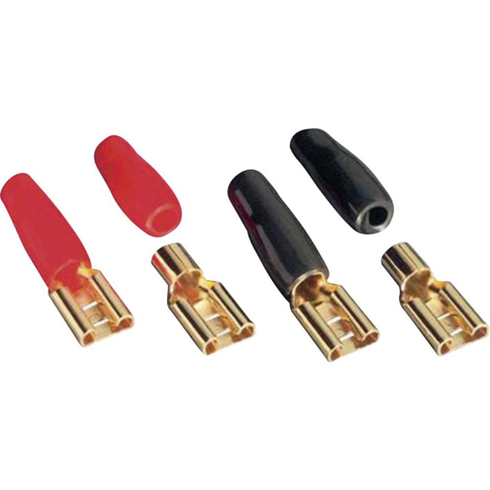 Kabelverbinder-Sortiment Sinuslive Car HiFi Lautsprecherstecker-Set 1 x 6 mm² vergoldet