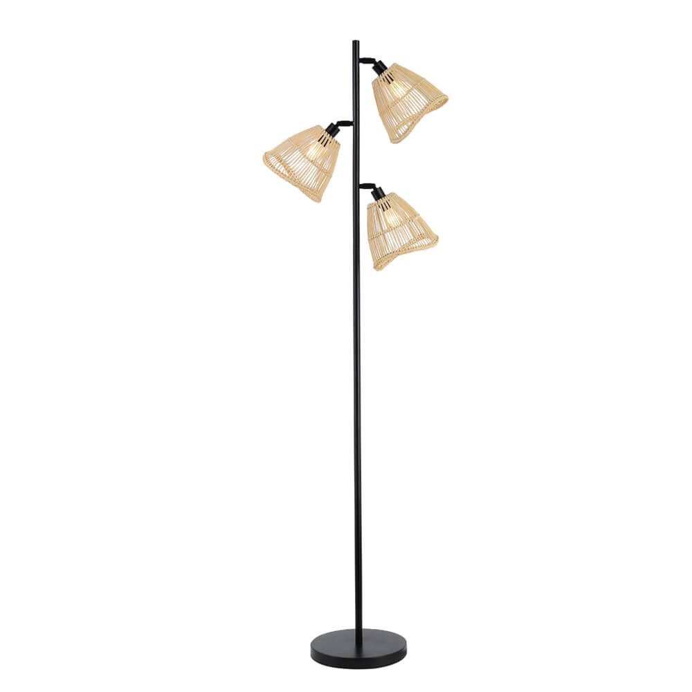 Stehlampe aus Rattan FELIA