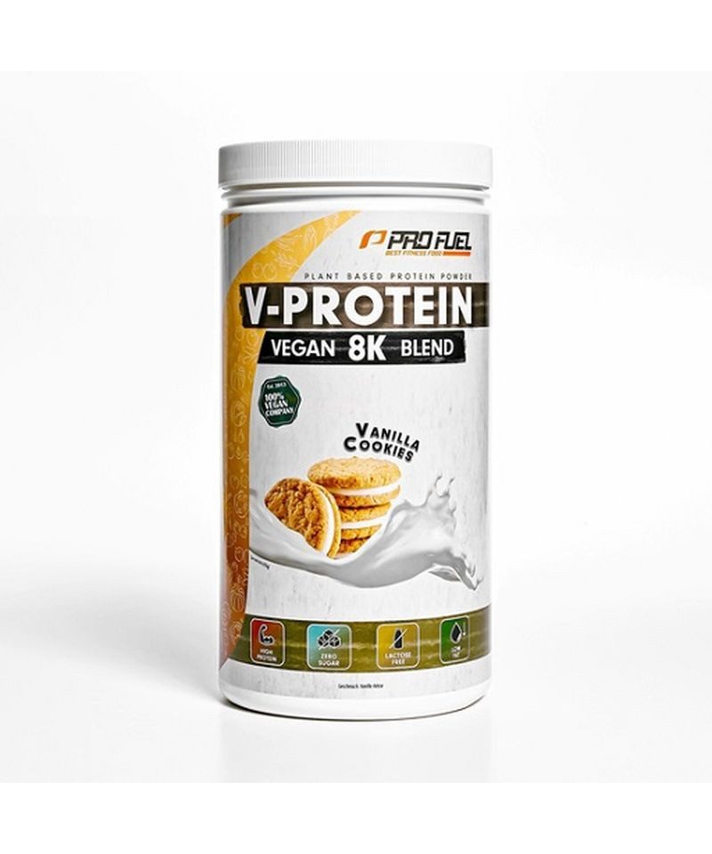 ProFuel V-Protein Vegan 8K Blend 750g - Vanilla Cookies Pulver, 750 g, Pulver