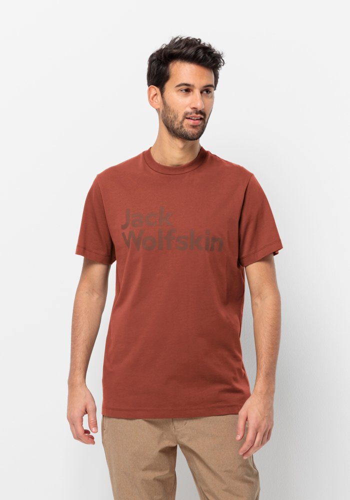 Jack Wolfskin T-Shirt ESSENTIAL LOGO T M carmine