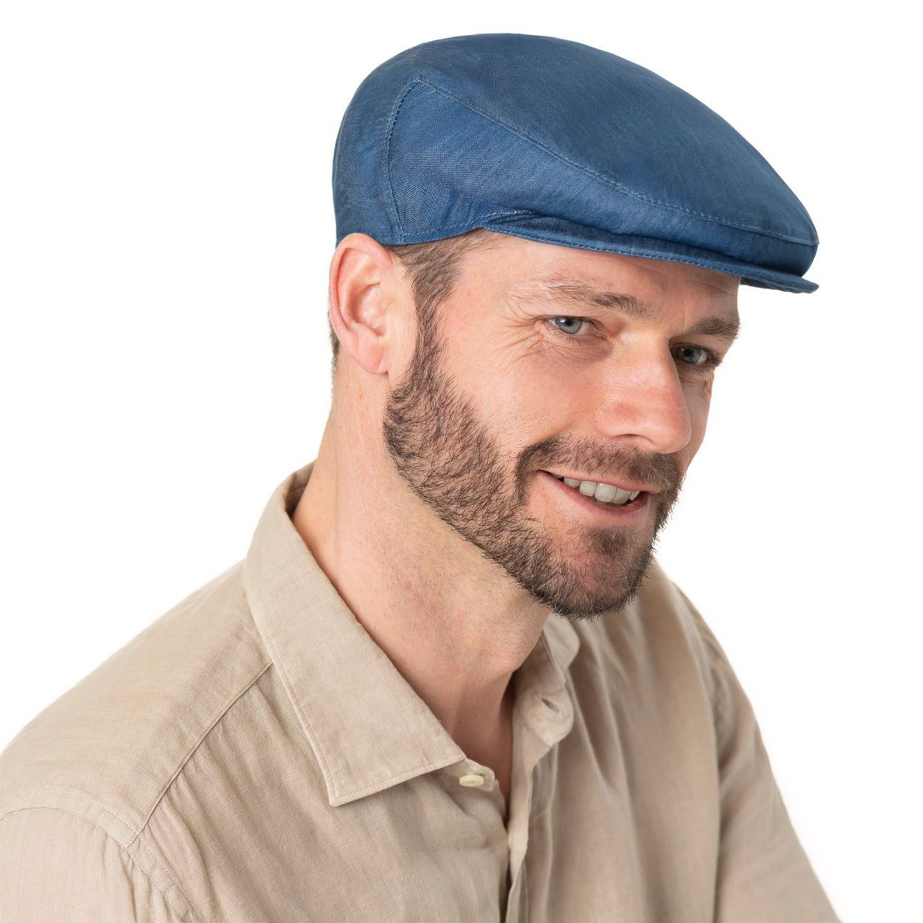Lipodo Flat Cap (1-St) Flatcap mit Schirm, Made in Italy
