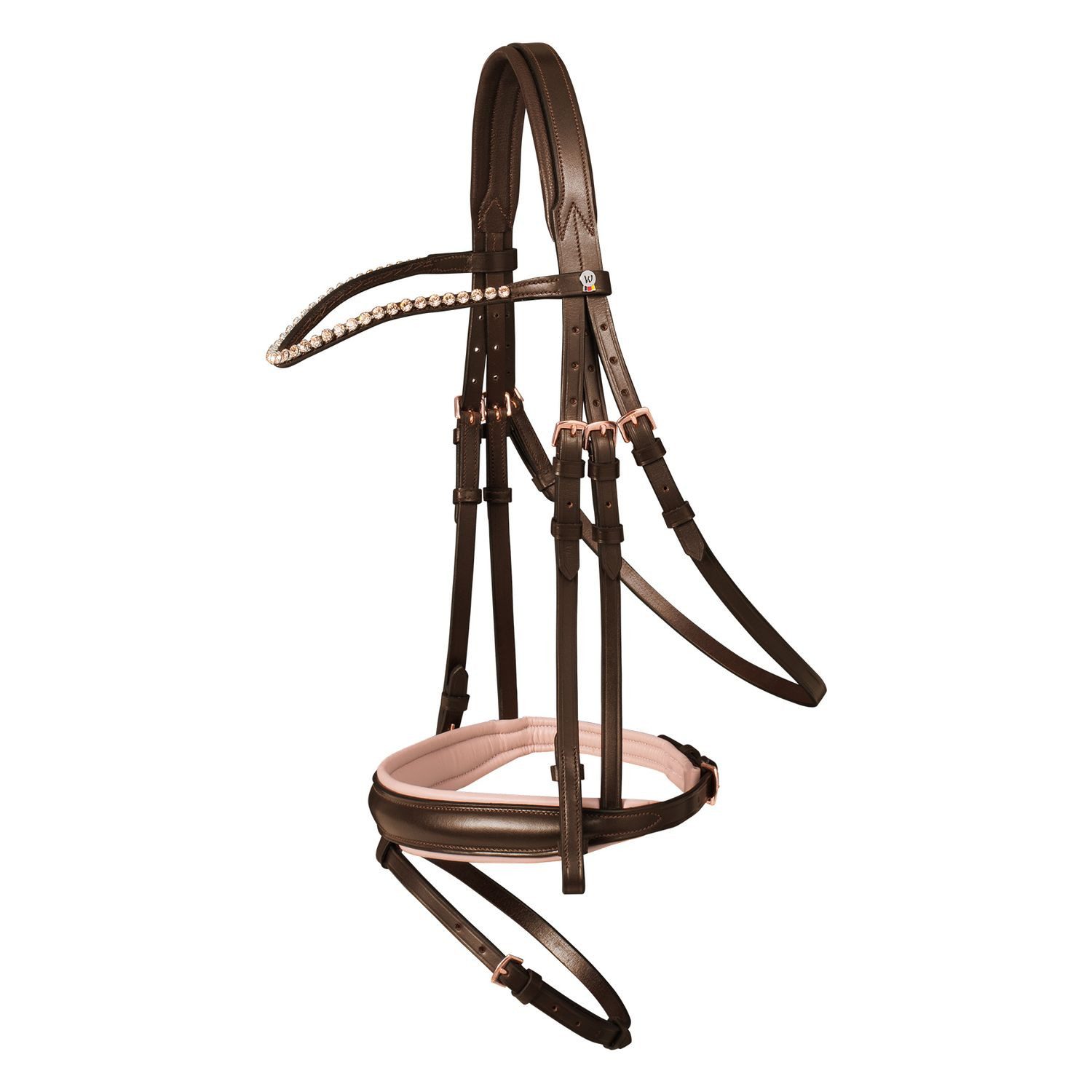 Waldhausen Trensenzaum Waldhausen Trensenzaum X-Line Rosé engl. kombiniert