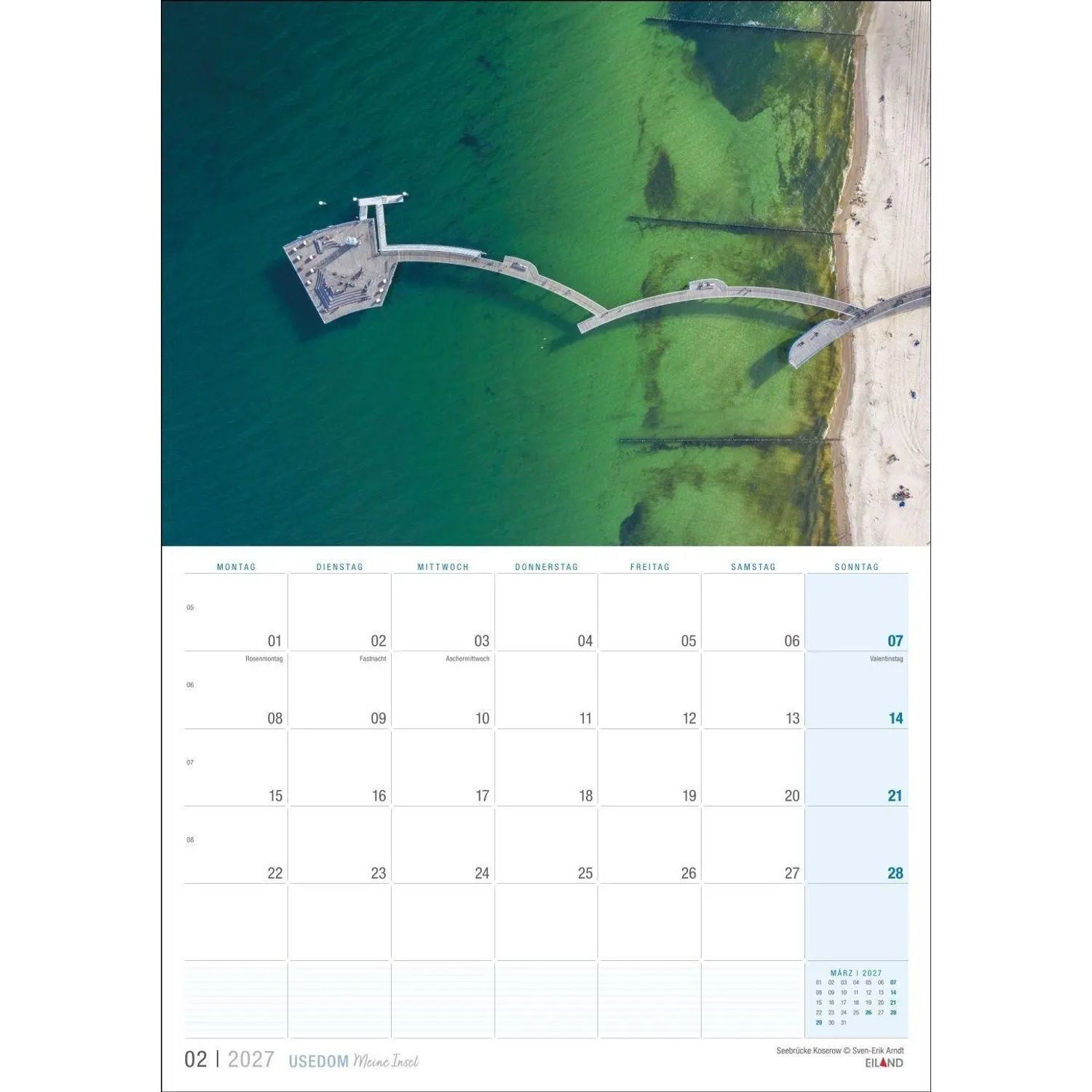 Wandkalender Usedom ...meine Insel Kalender 2027 – Bild 4 von 5