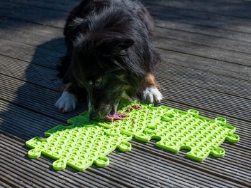 Procyon Tier-Aktivitätsspiel Leckmatte LadiMat, Schleckmatte für Hund und Katze, Puzzleform, Silikon