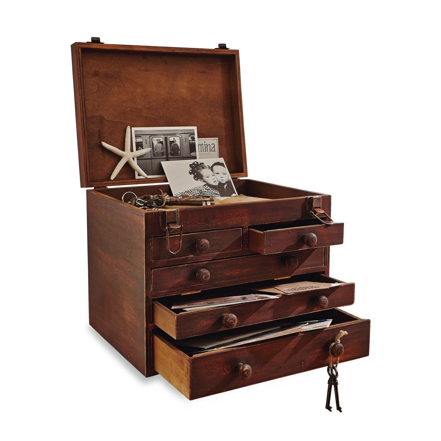 Organizer Tischsekretär Clearfield braun